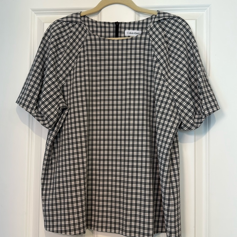Calvin Klein Checked Top